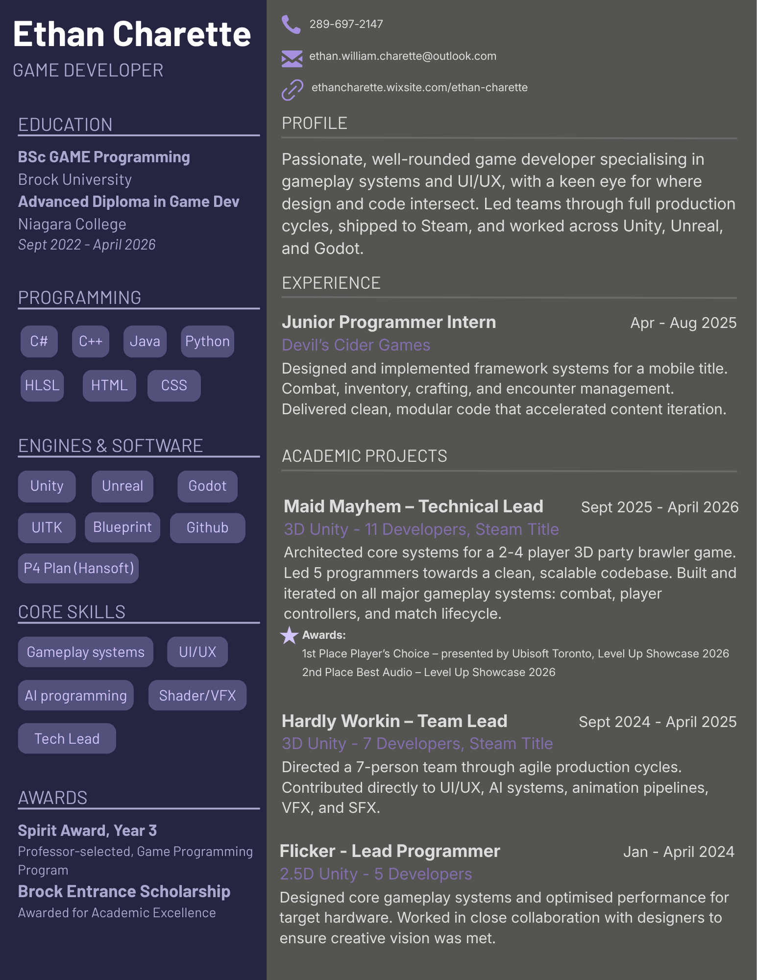 Resume Preview